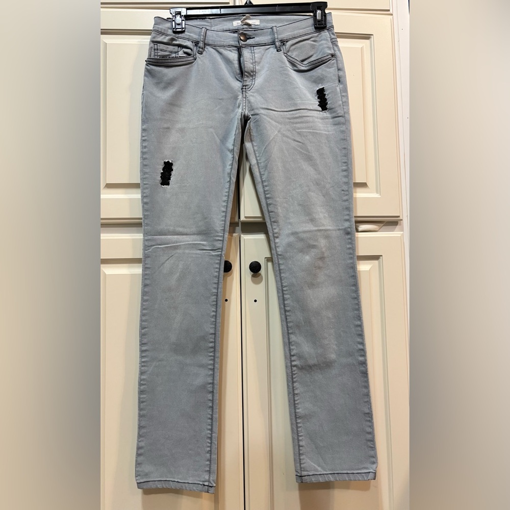 Gray Distressed Jeans
